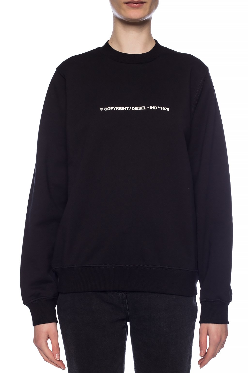 Diesel black sweatshirt with logo